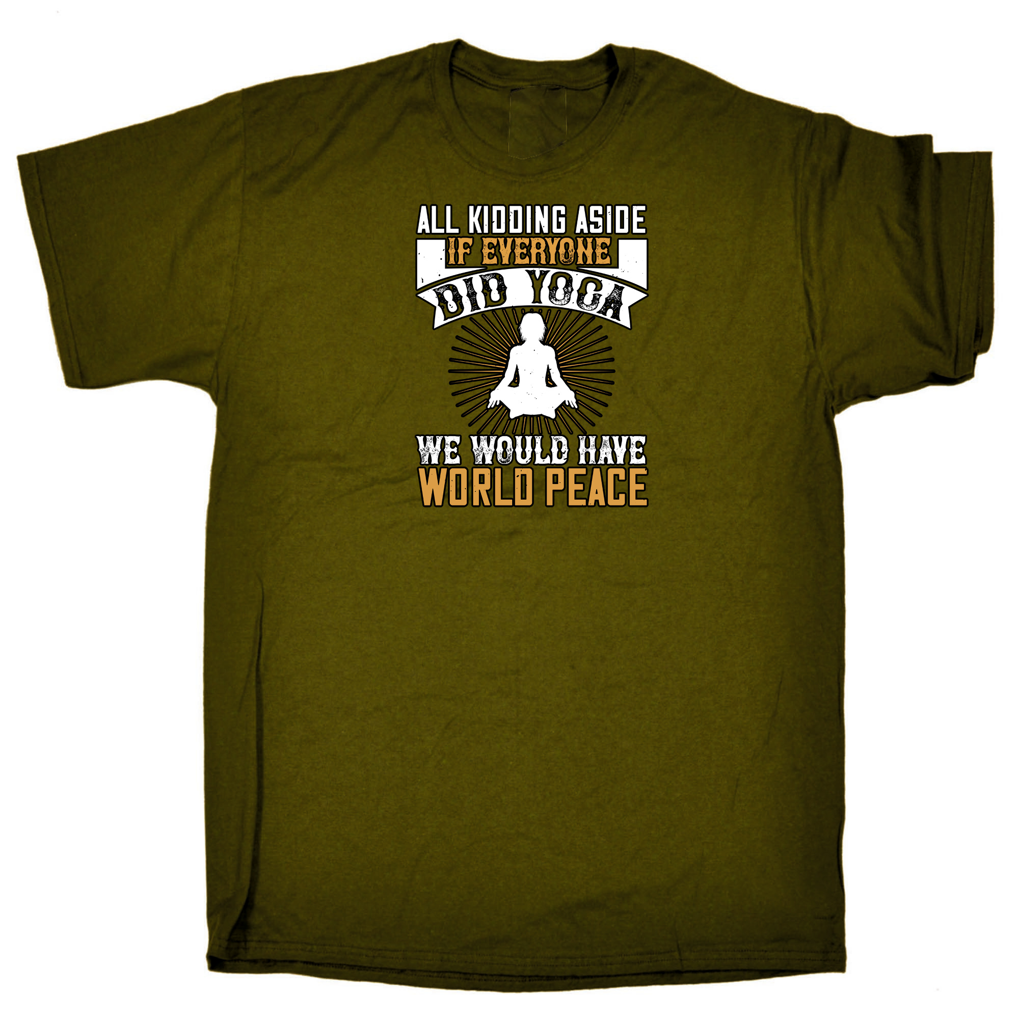 Yoga Gift All Kidding Aside If Everyone Did Yoga We Would Have World Peace  Tank Top by Jeff Creation - Pixels